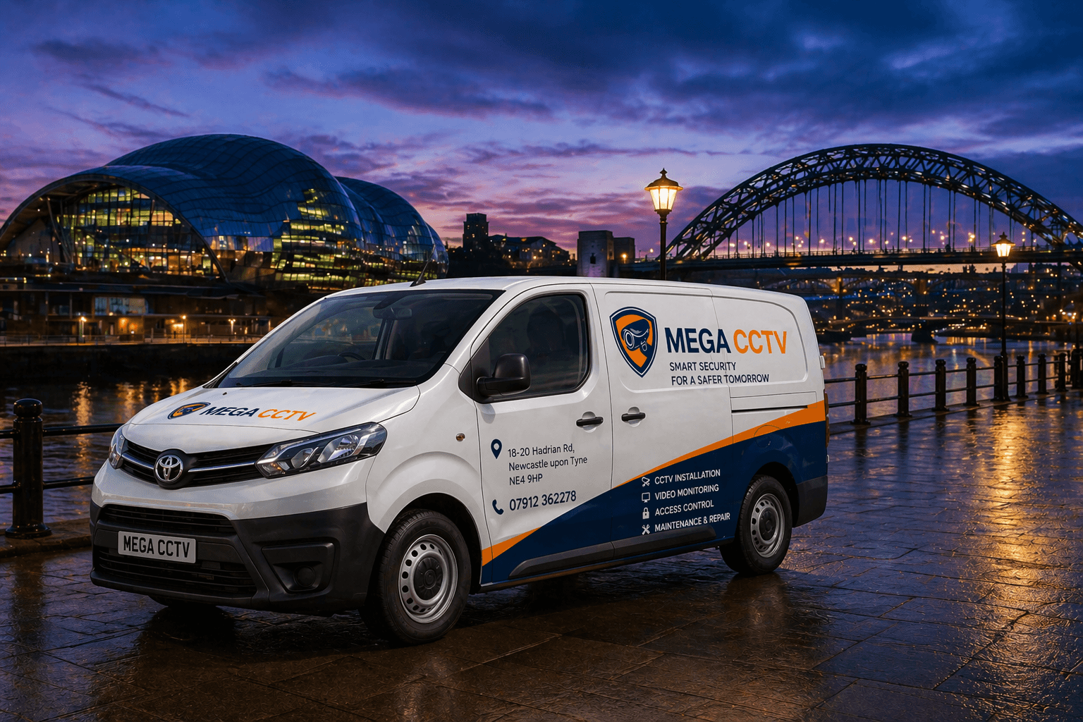 Mega CCTV service van for North East security support